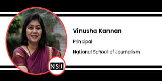 National School of Journalism (NSoJ), Bangalore, Principal - Vinusha Kannan